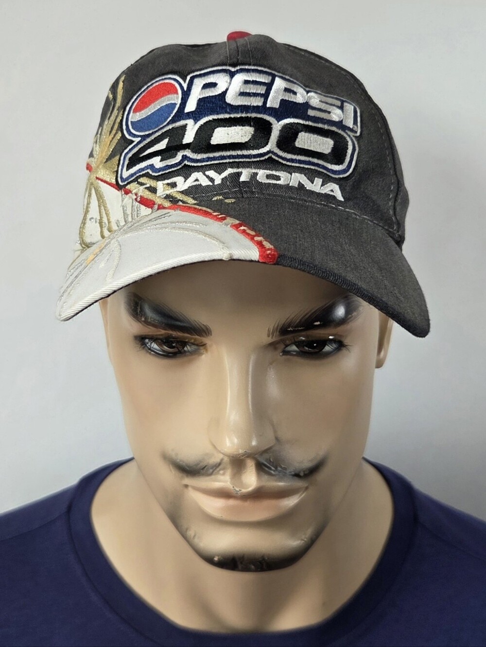 Vintage Nascar Pepsi Daytona 400 Snapback Hat 2001 Adjustable ISC Motorsports